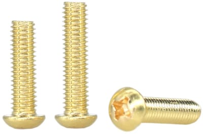 Dailygoods - M4 Messing Schroeven - 10 Stuks - Duurzaam en Anticorrosief - 10mm - Cross Head - Ideaal voor Huis en Kantoor - Messing Kleur