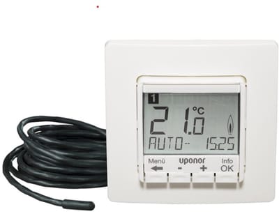 Uponor Comfort E UP thermostaat digitaal programmeerbaar, spoelset T-87IF 230V, 1088706 voor elektrische vloerverwarming