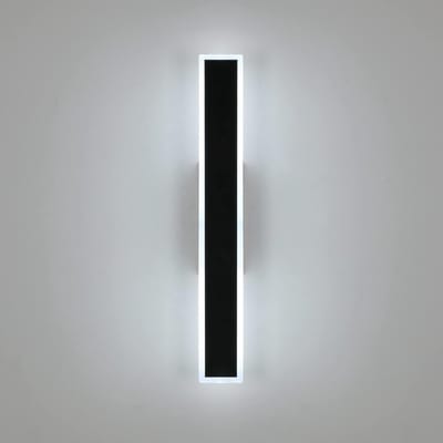 Wandlamp - 31cm - Medium - LED - 12W - Rechthoekig Ontwerp - 3 Kleurtemperatuur Wandverlichting - Zwart