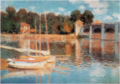 Claude Monet - De brug bij Argenteuil - Kunstposter - 60x80 cm