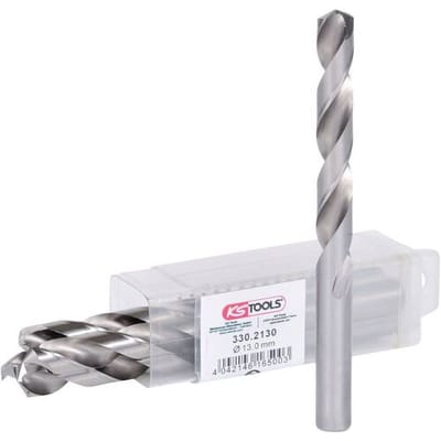 KS Tools 330.2130 330.2130 HSS-G Metaal-spiraalboorset 13 mm Gezamenlijke lengte 151.0 mm Blank DIN 338 5 stuk(s)