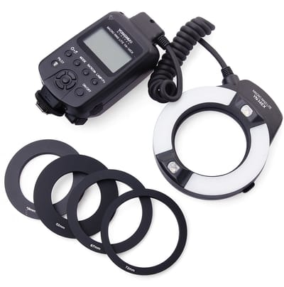 By shayne - Macro Ring Flitslicht - Flitser - Geschikt voor Canon - YN-14EX - Ideaal voor Macro Fotografie - Professioneel Licht