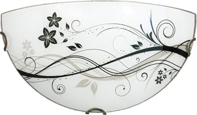 Ronde Plafondlamp / Wandlamp E27 - Moderne Halve Maan Design Verlichting - Geschikt voor Woonkamer, Hal of Keuken (32x16 cm)