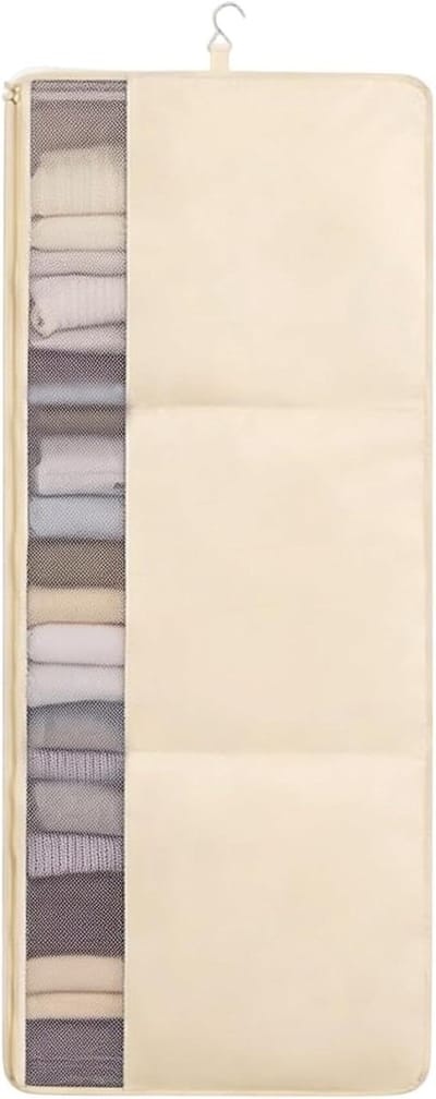 Opberghoezen Kleding - Opbergzakken - Ruimte Besparen - Ademend Mesh Paneel - 30x30x5 cm - Drie Vierkanten