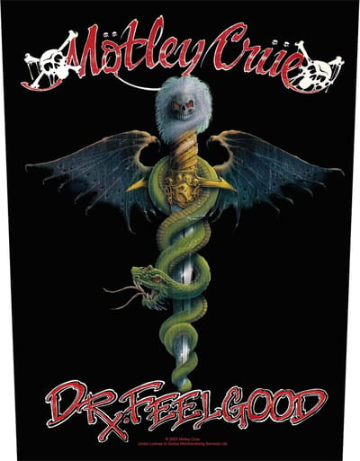 Motley Crue - Dr Feelgood Rugpatch - Zwart
