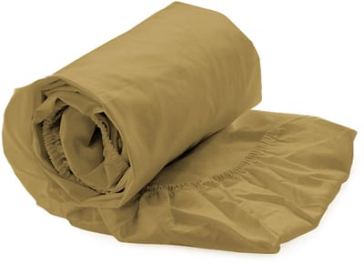 Heckettlane Hoeslaken Elementi - Onderlaken voor Tweepersoonsbed - 160x200 cm - 100% Katoen-Satijn - Goud