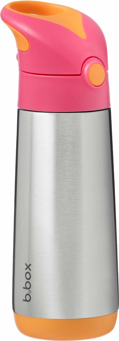 b.box Thermos-Drinkfles en Waterfles | Geïsoleerd, Dubbelwandig, Roestvrij Staal | Houdt Drankjes tot 15 Uur Koud en tot 8 Uur Warm | 500 ml