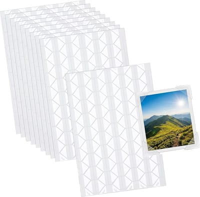 10stuks - Zelfklevende fotohoekstickers - Plakboek - Fotohoeken - Geschikt Voor knutselprojecten en albumaccessoires - Album hoeken - Album accessoires - Fotoalbum Maken - Zelfklevend Papier