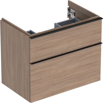 Geberit iCon - Wastafelonderkast, 74x62x48 cm, 2 laden, eiken 502.304.JH.1