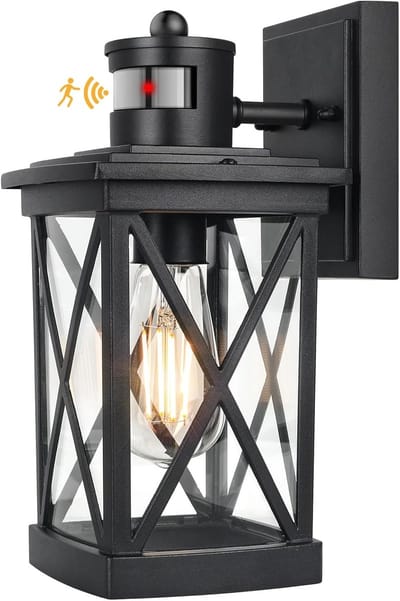 Waterdichte buitenlamp met bewegingssensor voor huis en tuin
