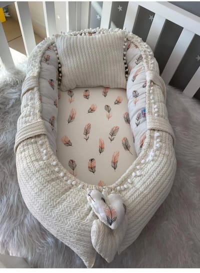 SNS Baby - Babynestje en Hoofdkussen- Roodharig - 74 x 40 cm