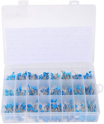 Dailygoods - 700 Stks Keramische Condensator Set - Hoogspanning - 1KV - Voor Radio en TV - Assortiment van 24 Waarden - Perfect voor Elektronica Proje...