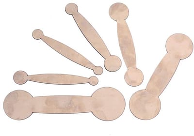 Dailygoods- Klarinet Pads Reparatieset - 6 Stuks - Staal - Lederen Pad - Duurzaam - Praktisch Gebruik
