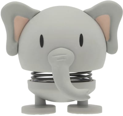 Hoptimist Soft Elephant Hoptimist 6,5 x 7,3 x 6 cm cm S Grey