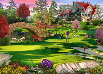 1000 Stukken Legpuzzel Golf | Puzzel voor Volwassenen met Unieke Stukken | 68x49 cm
