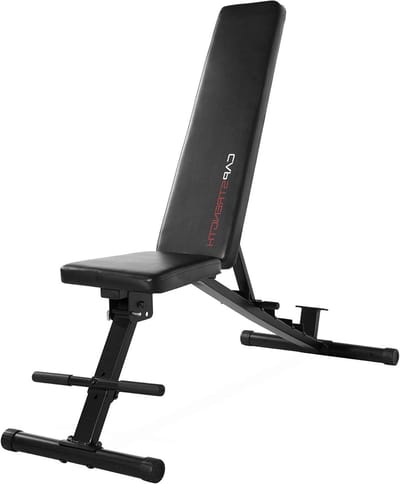 Verstelbare Fitnessbank - Trainingsbank Halterbank - Krachtoefeningen Thuis - 6 Verschillende Posities - 1375 cm Lengte - Zwart
