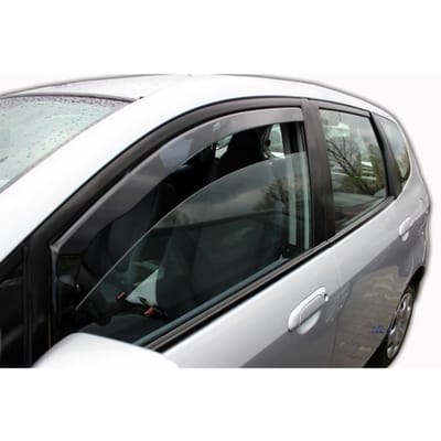 Luchtdeflectoren - J&;J AUTOMOTIVE - Honda Jazz 2001-2004 - Getint - Versterkt Acryl - Eenvoudige Installatie