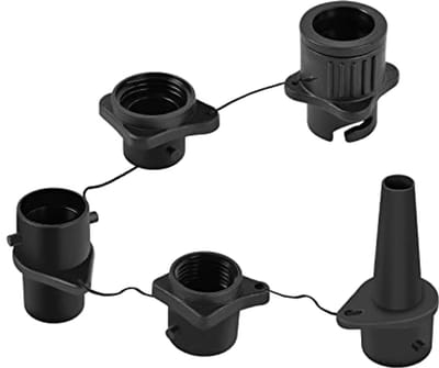 Opblaasbare pompadapter met 4 luchtmondstukken voor boot en SUP