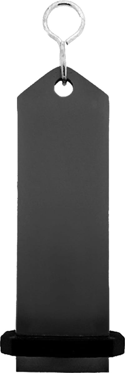 CombiCraft Bumerang hotel sleutelhanger zwart - 100 x 30 mm - 5 stuks