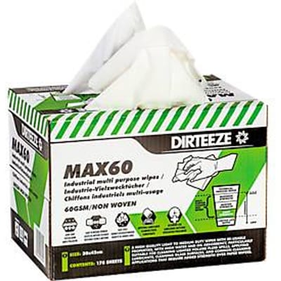 Standaard vliesdoeken MAX60, 60 g/m², herbruikbaar, L 300 x B 420 mm, 176 st.