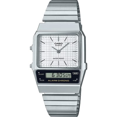 Casio Casio Collection Vintage Heren Horloge Zilverkleurig AQ-800E-7AEF