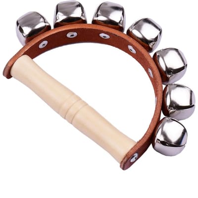 Clochettes à main Clochettes à main avec clochettes Manche en bois Instrument de musique Jouet pour cours de musique 7 Bell ring the bell