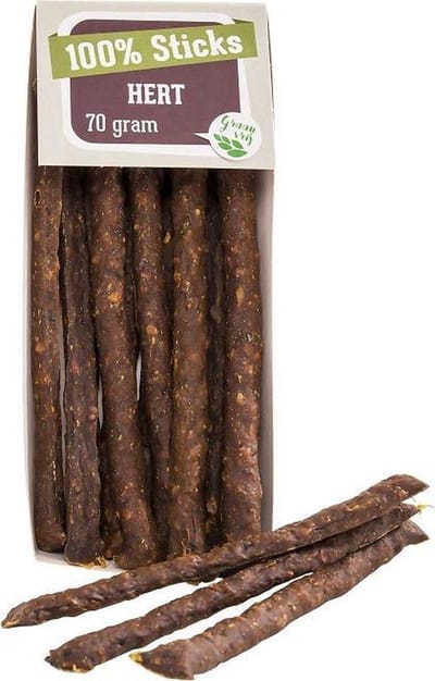 Hondensnacks -100% Hertensticks-10x70gram-Animal King