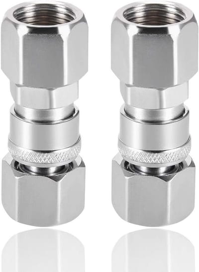 Hogedrukreiniger Koppeling G1/2 Zwart Ijzer voor Luchtgereedschap 2 Sets