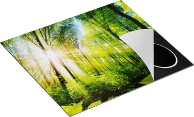 Chefcare Inductie Beschermer Weg Omringd met Bomen in het Bos - 60x50 cm - Afdekplaat Inductie - Kookplaat Beschermer - Inductie Mat