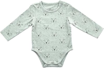 Jollein Romper lange mouw 50/56 Little lion grey