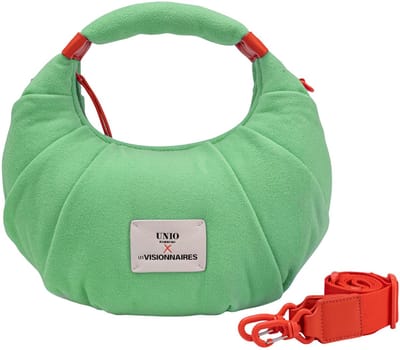 Unio Hamburg x Les Visionnaires schoudertas Frottee Unio Kitzbuehel Vintage Mint Lichtgroen