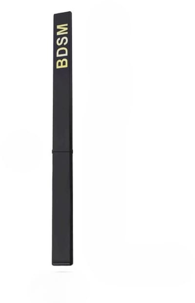 Nooitmeersaai - Paddle lineaal met BDSM opdruk - Kunststof - Zwart - 38cm