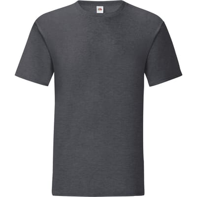 Fruit of the Loom Iconisch T-shirt voor heren (set van 5) (Donkere Heide)