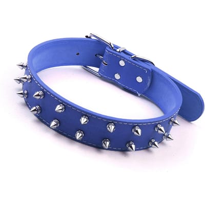 Punk Hondenhalsband met Spikes PU Leer   Met Studs en Spikes Hondenhalsband Klinknagel Huisdierenhalsband voor Middelgrote tot Grote Honden