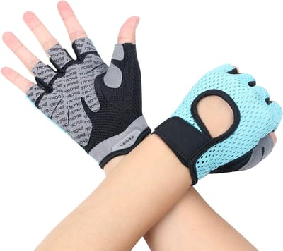 Ademende Trainingshandschoenen voor Gewichtheffen, Crossfit en Fietsen - Antislip Silicium Palm voor Extra Grip en Comfort