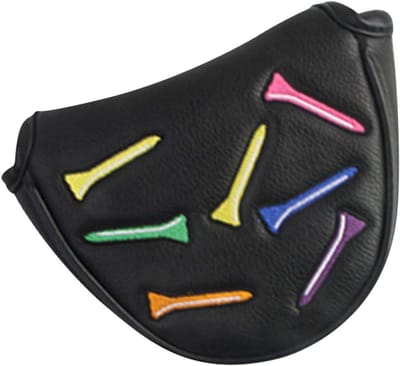 Putter Hoes - Golfclub Beschermer - Golf Training - Veilige Magneetsluiting - 17 x 13 x 4 cm - Zwart