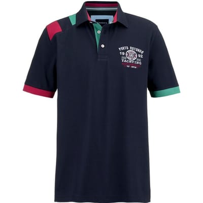 Babista herren Poloshirt - 44/46 - donkerblauw - Plus Size