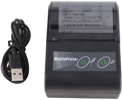 Allecto - Bluetooth-bonprinter - Draadloze mini-ticketprinter - Compact ontwerp - Geschikt voor restaurant en retail - Automatische slaapfunctie - ...