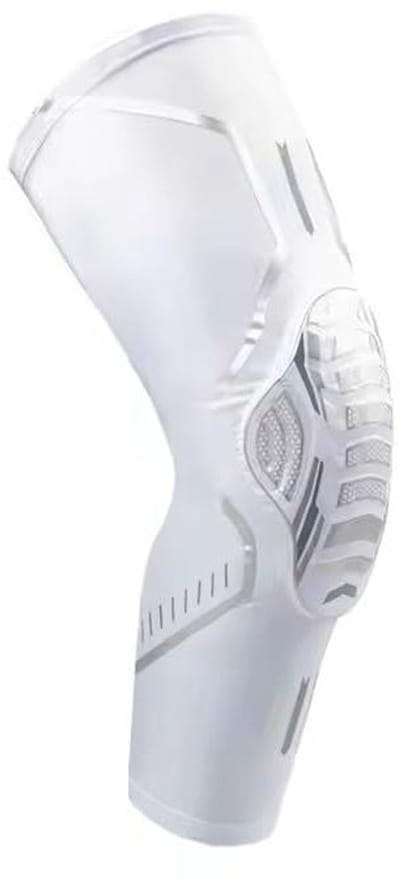 Kniebeschermers - Sport kniebeschermers - Bescherming tijdens sport - Nauwkeurige gelpads - Maat XL - Wit