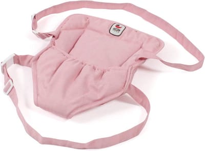 Poppendrager - Babydrager - Poppen Vervoeren - Verstelbare Banden - Tot 55 cm - Roze