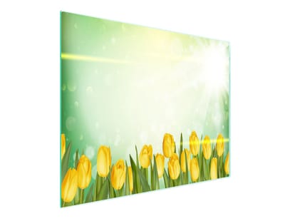 TMK ArtDeko - Snijplank 52x30 cm - Tulpen - Gehard Glas - Anti-slip