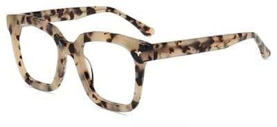 Blauwlichtfilter Bril voor Dames en Heren - Oversized Vierkant Frame - Computerbril - Ontspiegeld en UV-Veilig