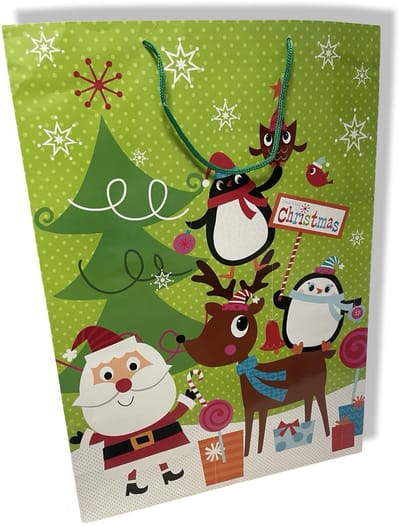 2 XXL Kerst Cadeau tassen - 51 x 18 x 72 cm - kado tas