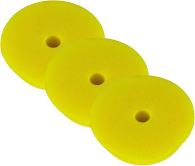 Polijstpad Fijne Finishing Gele Zachte Schuimrubber 130-150mm Excentrisch Systeem