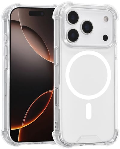 CaseBoutique TPU Case hoesje geschikt voor iPhone 17 Pro - Effen Transparant - TPU (Zacht) - Anti-Shock Hoeken - Volledig Doorzichtig - Compatible met MagSafe en Qi2