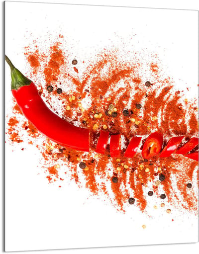 TMK ArtDeko Serie - Snijplank van Gehard Glas - Chilli - 40x52 cm
