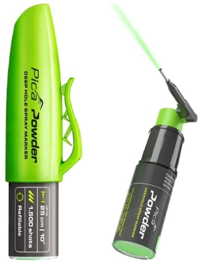 Pica Powder 2020 Spraymarker - Markeerspray voor diepe boorgaten tot 25cm diep