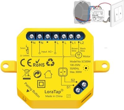 WIFI Schakelaar Module voor Rolluiken - Spraakbediening en App Controle