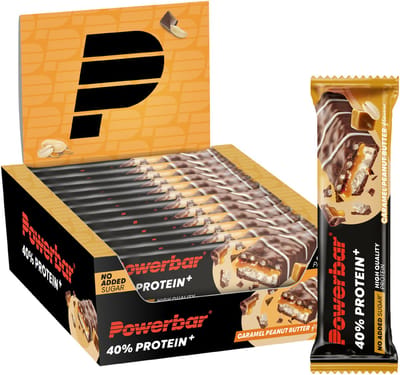 Powerbar eiwitreep | 40% Protein | Low Sugar | Caramel Peanut Butter - 40g (12 stuks)