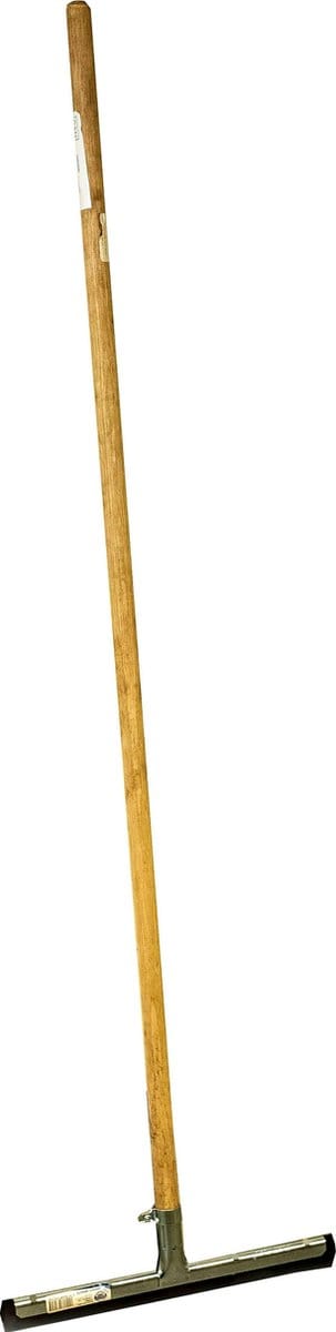 ZWEMBAD VLOERWISSER - VLOERTREKKER MET STEEL HOUT - 45cm - dweil - vloerwisser met steel - zeem - zemen - dweilen